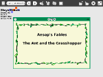 View "CS4K5 Grade 3 Aesop's Fable: The Ant and the Grasshopper" Etoys Project